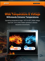 PC Todo en Uno Industrial de 10.1~27 Pulgadas con Montaje en Pared/Escritorio, CPU Intel I5 de 10.ª Generación, Win10/11, Panel Táctil Industrial Resistente al Agua IP65