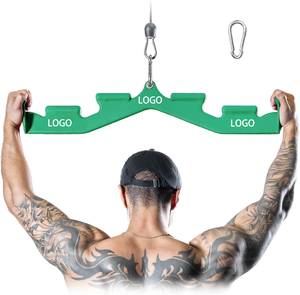 Barra per Trazioni LAT per Sollevamento Pesi, Impugnatura Ergonomica, Accessori per Allenamento Completo della <span class=keywords><strong>Schiena</strong></span>, Impugnatura Larga per <span class=keywords><strong>Palestra</strong></span> Domestica - Product Image 6