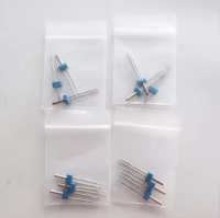 Accessoires multifonctionnels pour machine à coudre électrique domestique, aiguilles à coudre en acier à double tête, ensemble de trois pièces dans un sac