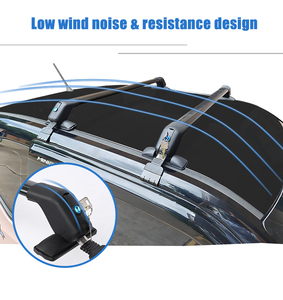 Barras Transversales Ajustables de Aluminio para Techo <span class=keywords><strong>con</strong></span> Bloqueo Antirrobo para la Mayoría de los Vehículos sin Rieles Laterales en el Techo - Product Image 3