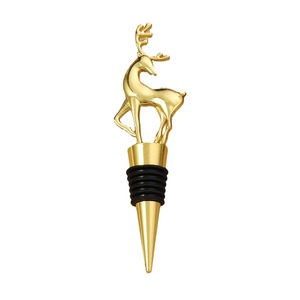 Deer Shaped Wine Stopper Gold Zinc Alloy Bottle <b>Seal</b> For Wine Preservation Gift - Product Image 5