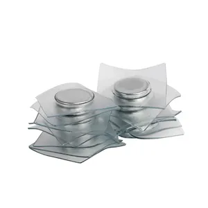 Aimants ronds couverts de plastique à coudre dans des attaches invisibles Pvc solide lavable à coudre boutons magnétiques cachés