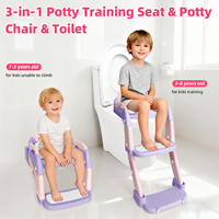 Siège d'apprentissage de la propreté multifonction portable pour bébé, pot pour filles et garçons, chaise de toilette pour enfants, pot en plastique 3-en-1