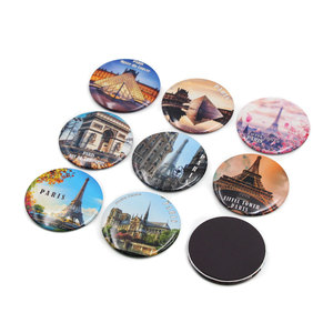 Aimant <span class=keywords><strong>de</strong></span> réfrigérateur <span class=keywords><strong>souvenir</strong></span> personnalisé en métal étamé imprimé en 3D, motif France <span class=keywords><strong>Paris</strong></span>, avec autocollant magnétique - Product Image 6