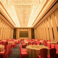 Banquet Hôtel Restaurant Intérieur Insonorisé Panneau Acoustique Isolé Mur Coulissant Mobile pour L'école Prix Favorable