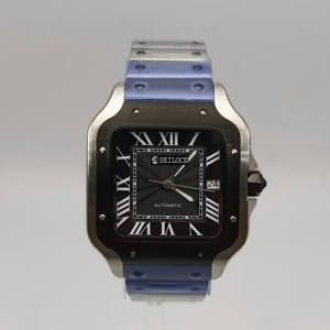 Montre mécanique automatique de luxe pour homme, cadran carré, acier inoxydable, verre saphir, aiguilles de haute qualité, 38 mm - Product Image 3