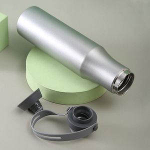 Stainless Steel <b>Bottles</b> With Handle for Hot and Cold Drink Coffee Water Cup Clear Water <b>Bottles</b> - Product Image 6