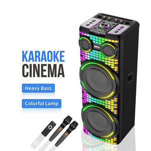 Altavoz DJ Doble de 12 Pulgadas, Altavoz TWS de Gran Potencia con Doble Micrófono Inalámbrico GD-2139 para Fiestas, Exteriores y Hogar - Product Image 1