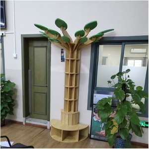 Estantería de libros Chiquitos libreria Bambini Torre che <span class=keywords><strong>gira</strong></span> árbol moderno liquidación oro bajo precio niños esquina acrílica estante de libros de madera - Product Image 3