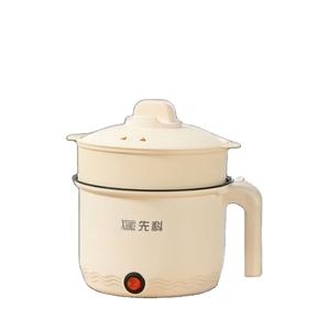 Lovfe <b>Portable</b> Non-Stick Stainless Steel Skillet with Tempered Glass Lid <b>Electric</b> <b>Cooker</b> for Car & Hotel Use - Product Image 1