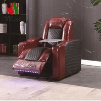 Canapé inclinable en cuir synthétique de qualité supérieure Yilin, sièges de cinéma VIP pour home cinéma, inclinable électriquement avec LED et USB, idéal pour salle de sport et villa
