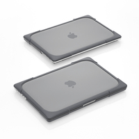 Pour Apple Macbook Pro 14 pouces 2021 A2442 étui en plastique universel avec support à l'arrière