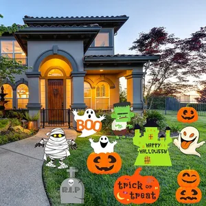 Personalização halloween gramado quintal decoração 3d carta natal frente quintal jardim decoração sinal