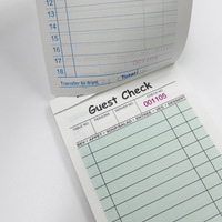 Carnet de chèques invités Bloc-notes VENTES Commande Fil à déchirure facile scra Cahier de commande de vente personnalisable 50 feuilles