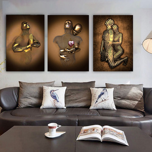 Pintura de paisaje abstracta moderna, lienzo impreso, Metal colgante de arte de pared, decoración de oficina en casa, pintura al óleo Digital - Product Image 2