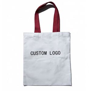 Sac fourre-tout en toile de coton imprimé sur mesure - Sac de courses écologique et doux pour la publicité, cadeau promotionnel en gros pour les salons professionnels - Product Image 3