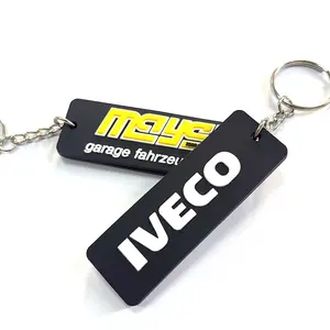 Ring Chain Keychain Customized Promotional Cute Soft PVC Rubber Key Ring Key Chain Keychain Rubber Keyring Silicone Key Chain