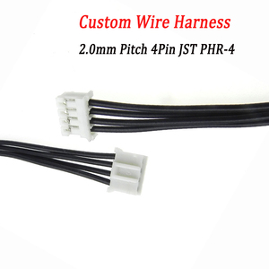Câble personnalisé JST PHR-4, faisceau de câbles 2,0 mm 4 broches, câble sertissable fil-circuit imprimé en cuivre étamé pour capteur, appareil électroménager, carte de contrôle PCB - Product Image 1