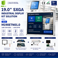 Kit de solution LCD industriel AUO M190ETN01.0 19 pouces 1280x1024 avec carte contrôleur HD MI VGA DVI et accessoires pour écran tactile
