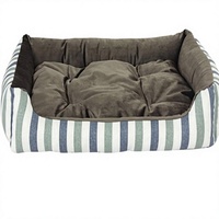 Niedliches Langlebiges Hundebett aus Coral-Fleece Maschinenwaschbar Abnehmbar Waschbares Sofa für Mittelgroße Hunde