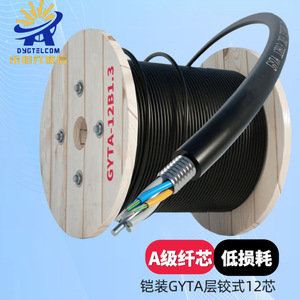 Câble optique blindé monomode extérieur Gyta 4 à 144 fibres pour les télécommunications de qualité professionnelle - Product Image 5