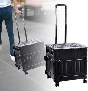 Chariot durable se pliant en plastique de chariot à provisions de style populaire extérieur de promotion pour camper - Product Image 3