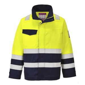 PORTWEST - MV25YNRXL Veste haute visibilité Modaflame jaune/bleu marine-EAN 5036108258130 WORKWEAR RÉSISTANT AUX FLAMMES - Product Image 1