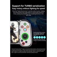 Nuevo Control de Juego Inalámbrico Portátil con Seis Ejes LED para iPhone, Android, PC, Win7