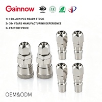 Gainnow - Connecteurs rapides pneumatiques de haute qualité et durables SP20 PP20 SP30 SP40, pièces pneumatiques, placage au zinc