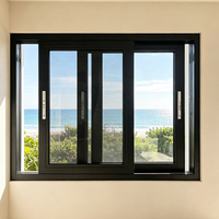 Ventana Corredera de Aluminio Directo de Fábrica HUACAI, Aleación de Aluminio Primaria 6063 T5 para Resistencia a la Corrosión
