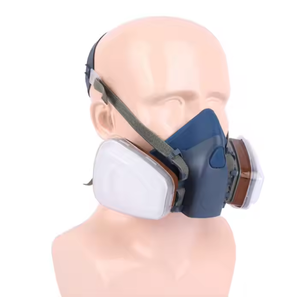 Mine de <span class=keywords><strong>charbon</strong></span> double filtre toxique gaz chimique respirateur silicone 7502 demi-<span class=keywords><strong>masque</strong></span> - Product Image 6