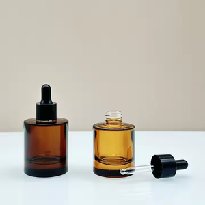 <span class=keywords><strong>Doully</strong></span> Factory Stock Tapa de plástico mate en blanco y negro Botella cuentagotas de vidrio de aceite esencial de fondo grueso - Product Image 6