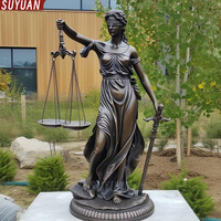 Statue de la déesse grecque de la justice en bronze, nouvelle conception de haute qualité, moulée, design personnalisable, décoration de salon, cabinet d'avocats