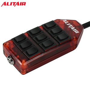 Contrôleur de <span class=keywords><strong>suspension</strong></span> pneumatique Ningbo ALITAIR - 9 interrupteurs, câble noir et <span class=keywords><strong>rouge</strong></span> de 5 mètres, commande manuelle robuste - Product Image 4