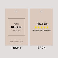 Étiquettes volantes de luxe personnalisées en gros avec logo en relief, en papier épais, pour vêtements, étiquettes carrées blanches