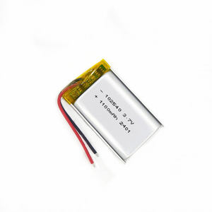 แบตเตอรี่ลิเธียมโพลิเมอร์ลิเธียมไอออน<span class=keywords><strong>3</strong></span>.7V 1100mAh 102540 - Product Image 2