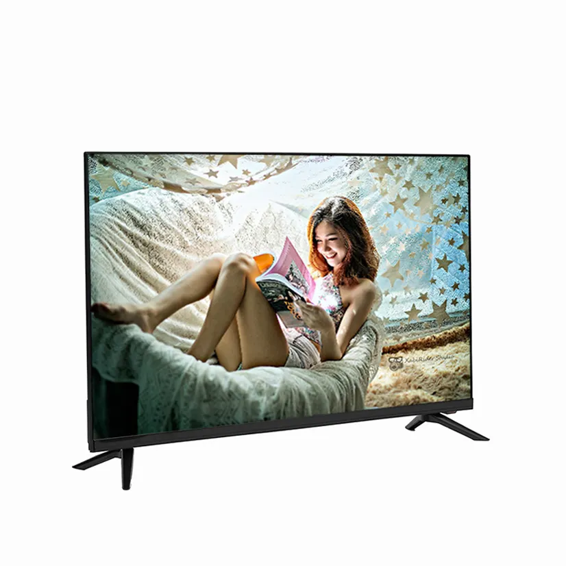 Télévision connectée Android DLED, écran plat HD, 32, 40, 43, 50, 55, 60 ou 65 pouces, 4K/UHD, produit chinois en usine