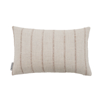 Coussin Minimaliste Freya en Jacquard Abricot, Texture Naturelle Tissée, Élégant et Apaisant, pour la Décoration Intérieure