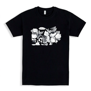 T-shirt Catnica Nera con Grafica Unisex - Abbigliamento Promozionale - Product Image 2