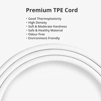 Câble de charge rapide USB vers Type C USB TPE de haute qualité 1M Blanc pour téléphone portable, écouteurs et tablette