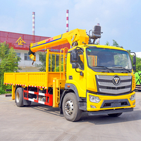 Grue mobile mini-camion de 3, 5, 8, 10 et 16 tonnes, grue hydraulique à flèche télescopique montée sur camion
