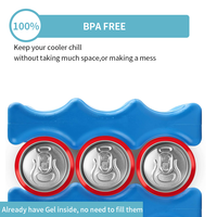 HANERSHI Glacière Réutilisable de Qualité Alimentaire, Portable pour Camping en Extérieur, Pack Chaud & Froid avec Fonction Compresse Froide