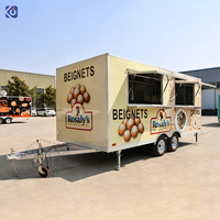 Remorque alimentaire CAMPTRL pour concession, camion de restauration rapide, pizza, crème glacée, cuisine mobile en acier inoxydable, chariot de vente ambulante
