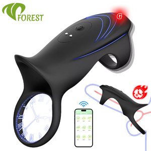 Anillo Vibrador para Pene, Estimulador de Próstata, Control Remoto por Aplicación, Vibración para Masturbación Masculina - Product Image 1