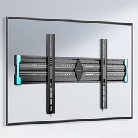 Soporte de TV de estilo moderno VESA 600x400mm Montaje de pared de acero para 32-80 pulgadas LCD Plasma Soporte de TV de inclinación de distancia fija para uso de oficina