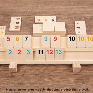 <span class=keywords><strong>Gioco</strong></span> <span class=keywords><strong>da</strong></span> Tavolo Mahjong in Legno Personalizzato, <span class=keywords><strong>Gioco</strong></span> con Numeri Israeliani in Legno, <span class=keywords><strong>Gioco</strong></span> Interattivo Genitore-Figlio Rummy - Product Image 2