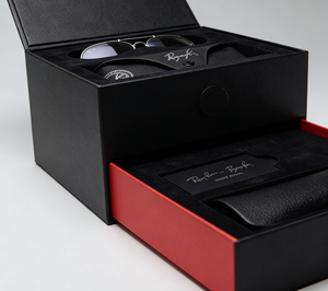 Eco Friendly Recycled <b>Materials</b> Custom Logo Luxury Rigid Paper Reusable Portable Protective Case Eyewear Glasses <b>Packaging</b> Box - Product Image 2