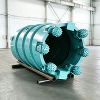 Tige de carottage avec trépan à rouleaux compatible avec les foreuses rotatives Bauer Sany Soilmec pour le carottage de roches et la construction sur roches dures