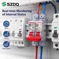 Interruptor Automático Miniatura Transparente SZDQ 1P 2P 3P 4P 63A 6kA de Alta Capacidad de Ruptura MCB con Carcasa Transparente para Monitoreo en Tiempo Real
