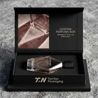 Scatola Regalo Nera Personalizzata per Fragranze e Scatola Magnetica per Profumi con Scatola in Carta e Confezione Espositiva per Profumi